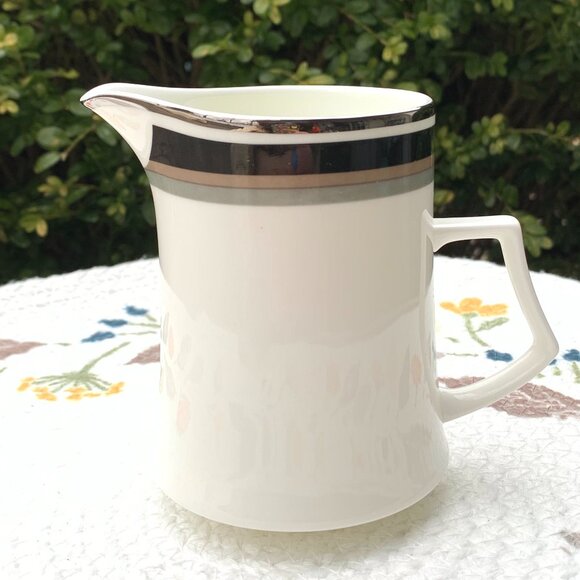 Vtg 70s MIKASA Noir Sugar & Creamer Set - Picture 7 of 13